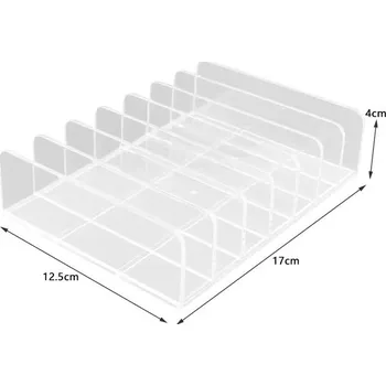 Úložný box Kosmetický organizér se 7 přihrádkami | úložný box - L Průhledné