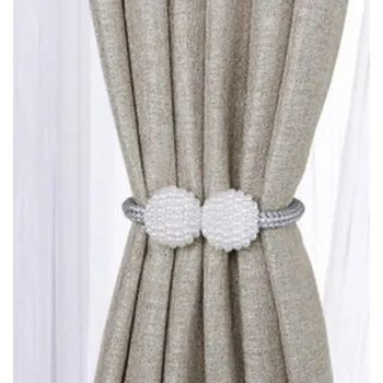 Příslušenství pro záclonu a závěs Magnetická spona na závěsy bez vrtání | Moderní závěsový držák | Dekorace 2 ks