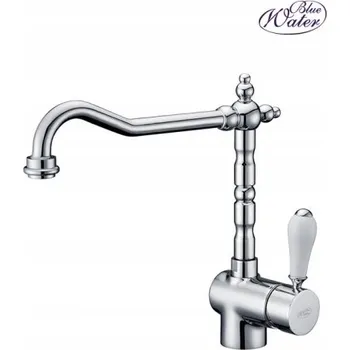 Vodovodní baterie Stojánková kuchyňská baterie Blue Water SYCYLIE stříbrná