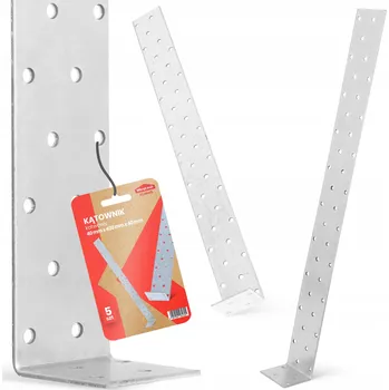 Úhloměr 5x Ocelový Úhelník Kotevní 40x400x40 Tesařský Spojovací Úhelník