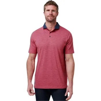Travis Mathew Common Interest pánské polo, rose wine pánské, L