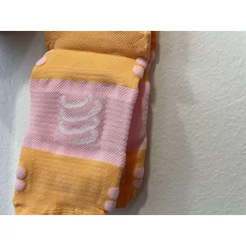 Dámské ponožky Compressport ponožky Pro Racing Run nízké - růžová/oranžová Velikost: M