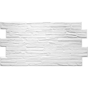 Obklad White Stone Slate - 3D PVC obklad (980 x 500 mm - 0,49 m2)