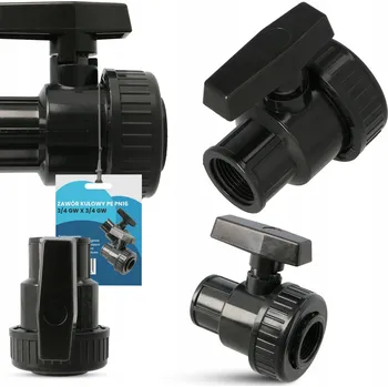 Ventil Kulový Kohout šroubovací PN16, spojka pro PE trubky 3/4x3/4"