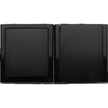 vypínač Jednopólový vypínač Klasik Polmark černý ZH-11B.CZ