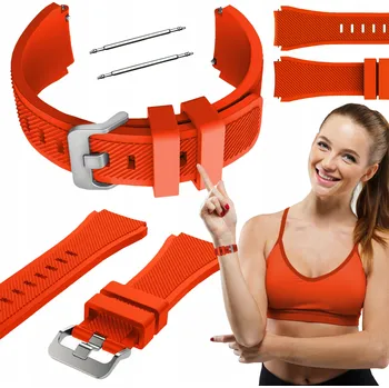 Řemínek na hodinky Řemínek ChronSmarta pro Xiaomi 22mm oranžový