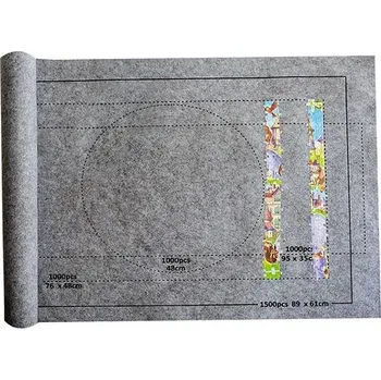 Puzzle Puzzle koberec pro 1500 dílků | podložka na puzzle - Pouze šedá deka