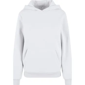 Dámská mikina Build Your Brand Hebká dámská mikina přes hlavu Fluffy - Bílá | 3XL