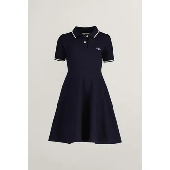 Dívčí šaty ŠATY GANT PIQUE SPIN DRESS EVENING BLUE