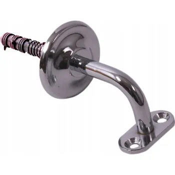Držák madla zábradlí pro montáž na stěnu, galvanizovaný chrom