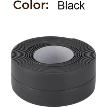 Lepicí páska Vodotěsná těsnící páska pvc do koupelny | samolepicí páska - černá,2.2cmx3.2m