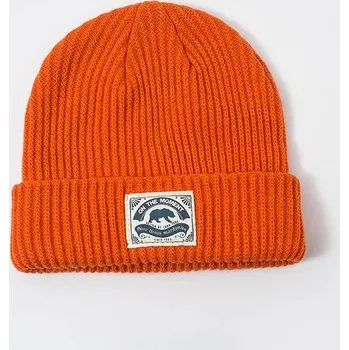 Čepice Medvědí pletená zimní čepice pro muže a ženy - oranžový