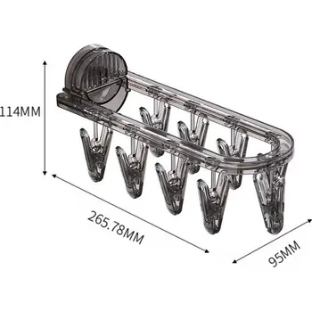 Sušák na prádlo Skládací sušák na prádlo do koupelny | koupelnový držák, věšák na prádlo - 1ks černá