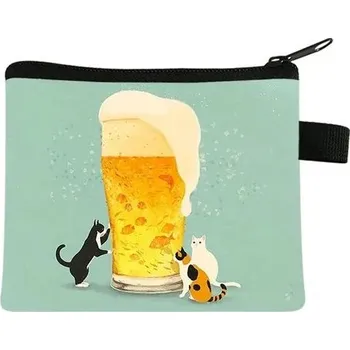 Peněženka Roztomilá mini peněženka s kočičím motivem | dětská peněženka - 022