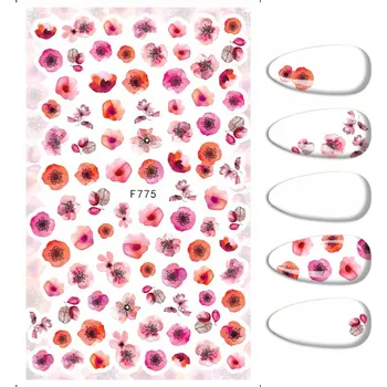 Samolepky na zdobení nehtů, vzory KVĚTINY