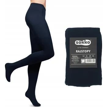 Dámské punčochy Punčocháče hladké Sokko 160 DEN modré tmavě modré velikost 3