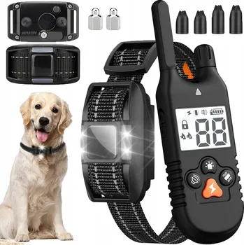 Obojek pro psa ELEKTRICKÝ VÝCVIKOVÝ OBOJEK PRO PSA S DÁLKOVÝM OVLÁDÁNÍM, DOSAH 900M