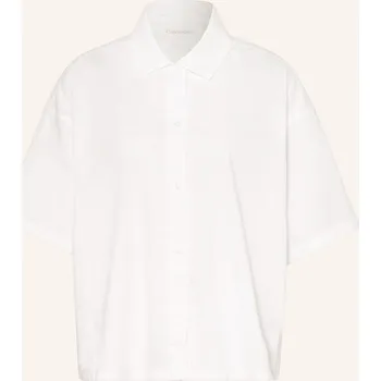 Dámské tričko Calvin Klein Dámské Pyžamové Tričko Cotton Poplin, bílá, 40