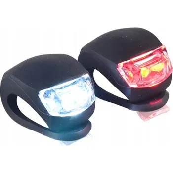 Cyklosvítilna 2 x MINI LED SVĚTLO NA KOLO SADA NA KOLO 3 REŽIMY BATERIE V CENĚ