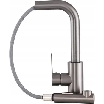 Vodovodní baterie Kuchyňská stojánková baterie Gamma Side2 stříbrná