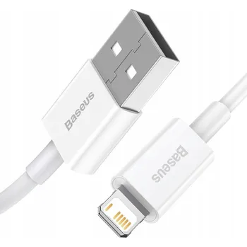 Datový kabel USB kabel Baseus USB-A - Lightning 2 m Bílý (CALYS-C02)