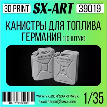 Plastikový model SX-ART 1/35 German Can 20L Fuel (10 pcs.)