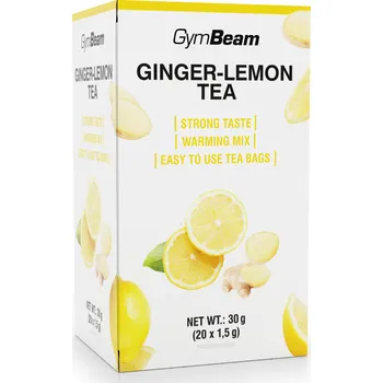 Anabolizér GymBeam Ginger-lemon tea 20 x 1,5 g