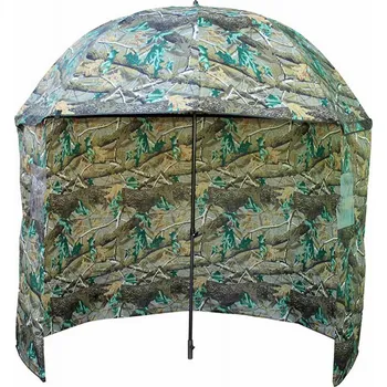 Bivak Suretti deštník s bočnicí CAMO 210D 2.50m (Kvalitní rybářský deštník s bočnicí a podlepenými švy v camo provedení.)