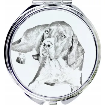 Kosmetické zrcátko Kompaktní kapesní zrcátko s fotkou psa – Pointer