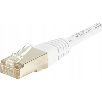Síťový kabel PATCHCORD RJ45 CAT 6 F/UTP BÍLÝ 1M