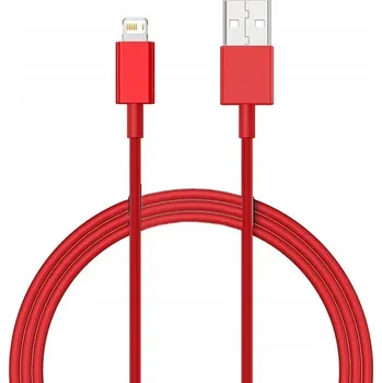 Datový kabel Kabel Eurolook USB - Apple Lightning 1 m červený