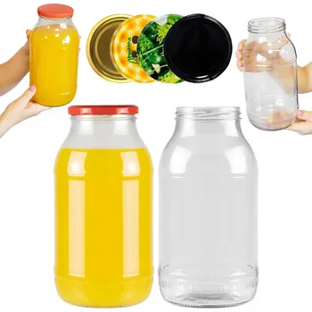 Sklenice Skleněná zavařovací sklenice Bimberek 2 l čirá na zavařování a likéry