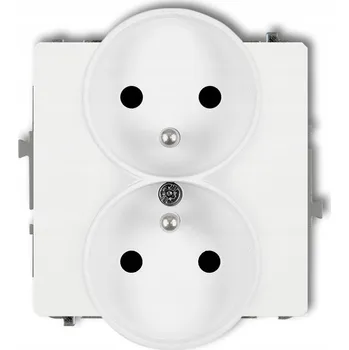 Elektrická zásuvka Bílá nástěnná Elektrická Zásuvka Karlik