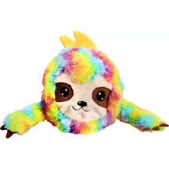 plyšák Plyšové kulaté zvířátko s duhovým vzorem 30 cm