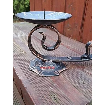 Svícen Kovaný svícen Lampička velká svíčka 6