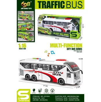 autíčko Alltoys Autobus bílý 1:16