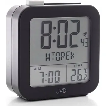 Budík Budík JVD černý, 7,2 cm