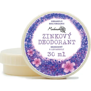 Medarek Krémový deodorant zinkový bez sody - Levandule (30 ml)