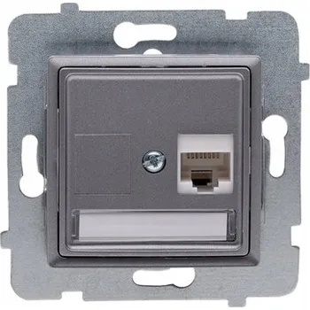 Elektrická zásuvka Internetová zásuvka nástěnná Polmark černá