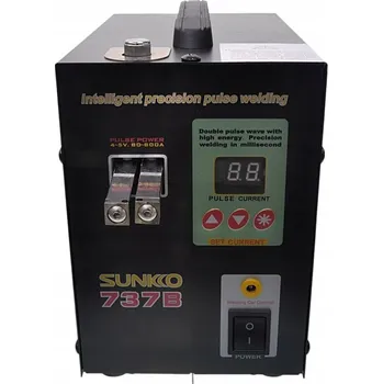 Svářečka Impulzní bodová svářečka Sunkko 737G pro svářečka baterií, 2,88 kW, LED