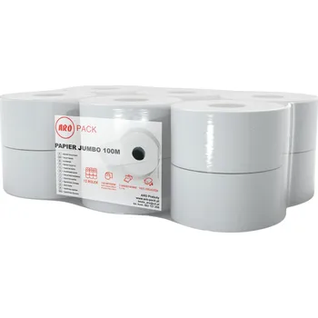 Toaletní papír Toaletní papír bez vůně Aro-Pack 12 ks