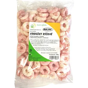 Racional Kroužky rýžové jogurt Malina 100g