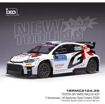 autíčko Toyota GR Yaris Rally2 - Rally Finland 2024 #37 Yamamoto - Salminen 1:18 IXO