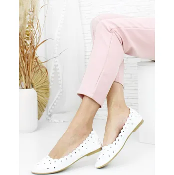 Dámské baleríny Cathay moda Dámské baleríny 3701-2WH Velikost: 39