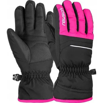 Rukavice Dětské lyžařské rukavice Reusch Alan Junior black/pink růžová 5