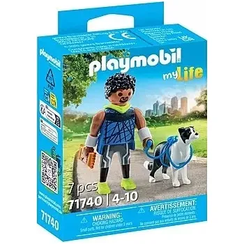 Stavebnice Playmobil Playmobil 71740 Běžec s border kolií