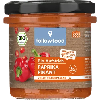 Rostlinná pomazánka Followfood Pomazánka paprika pikant 135 g bio