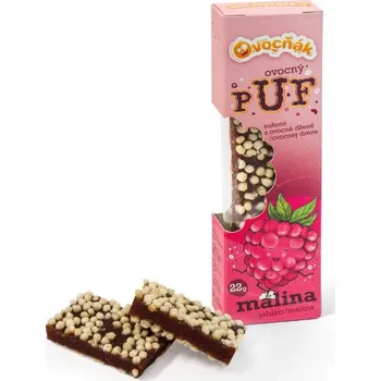 Plátky ovocné PUF jablko-malina 22 g OVOCŇÁK