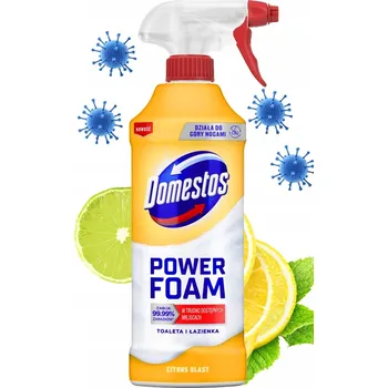 Sada pro údržbu Domestos Power Foam Środek Do Usuwania Odstraňovač Vodního Kamene a Nečistot do Koupelny a WC 435 ml 1 ks 435 ml