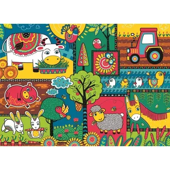 Puzzle RAVENSBURGER Den na farmě 60 dílků
